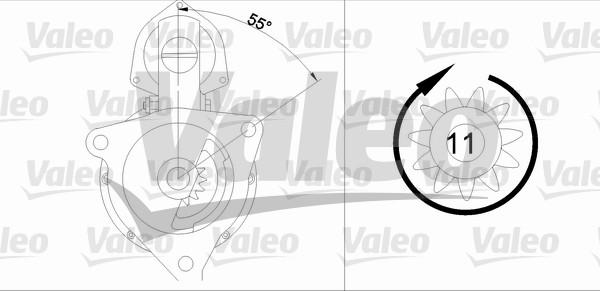 Valeo 455723 - Стартер avtolavka.club