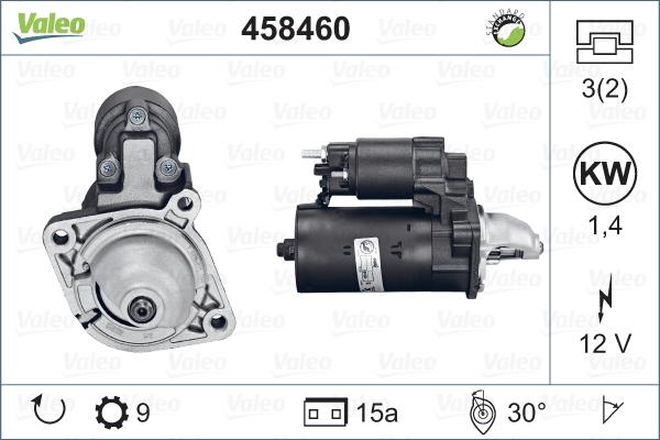 Valeo 458460 - Стартер avtolavka.club