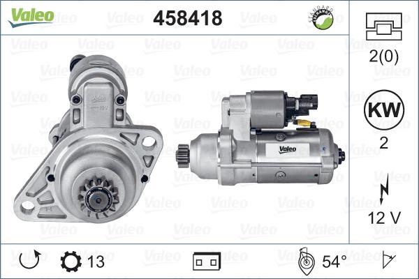 Valeo 458418 - Стартер avtolavka.club