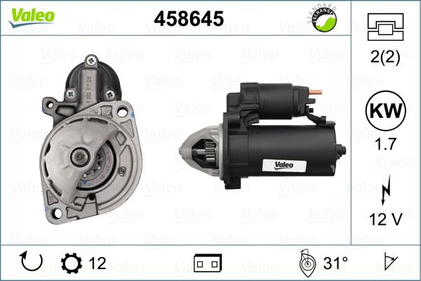 Valeo 458645 - Стартер avtolavka.club