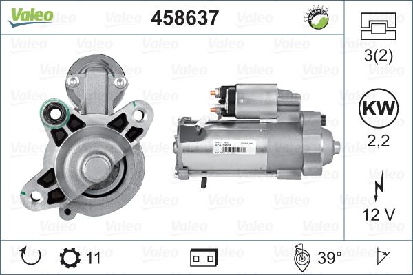 Valeo 458637 - Стартер avtolavka.club