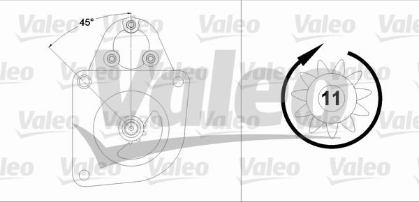 Valeo 458193 - Стартер avtolavka.club