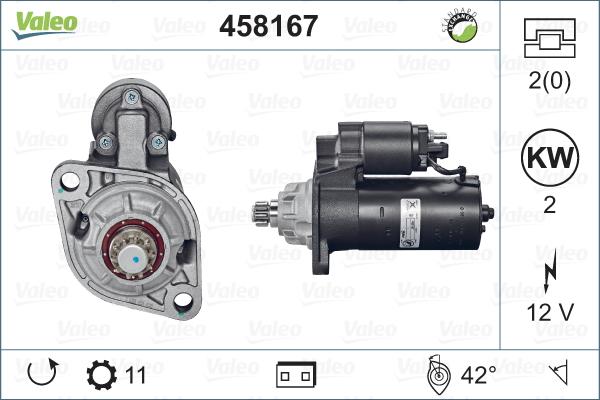 Valeo 458167 - Стартер avtolavka.club