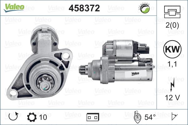 Valeo 458372 - Стартер avtolavka.club