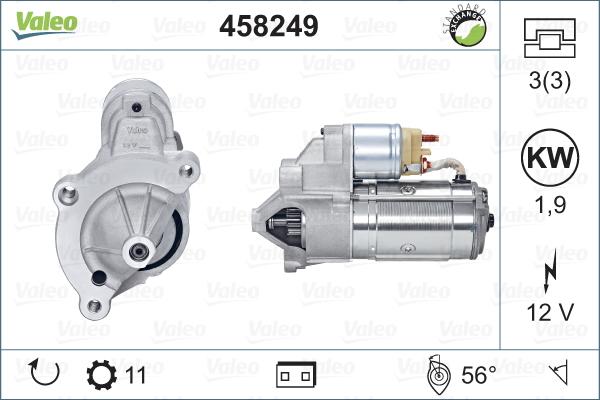 Valeo 458249 - Стартер avtolavka.club