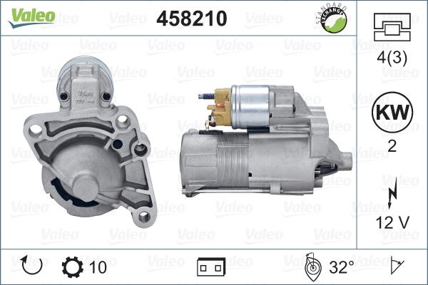 Valeo 458210 - Стартер avtolavka.club