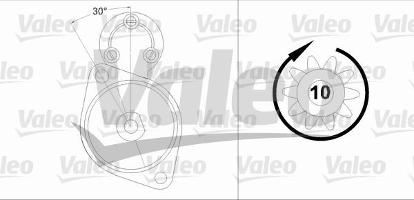 Valeo 458223 - Стартер avtolavka.club