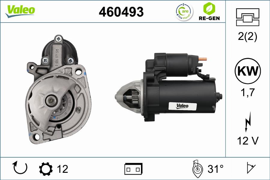 Valeo 460493 - Стартер avtolavka.club