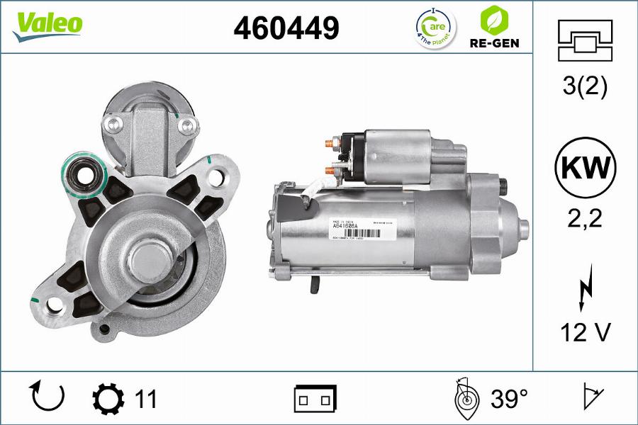 Valeo 460449 - Стартер avtolavka.club