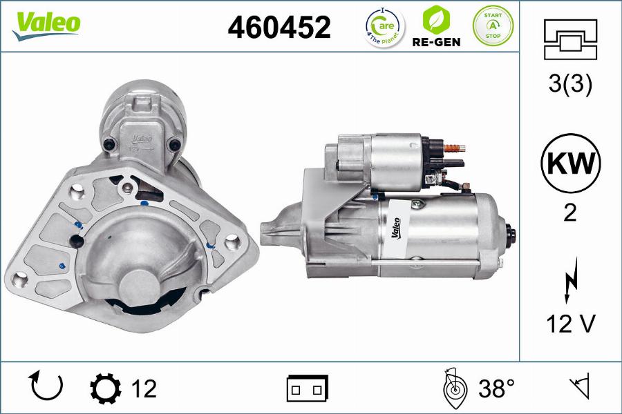 Valeo 460452 - Стартер avtolavka.club