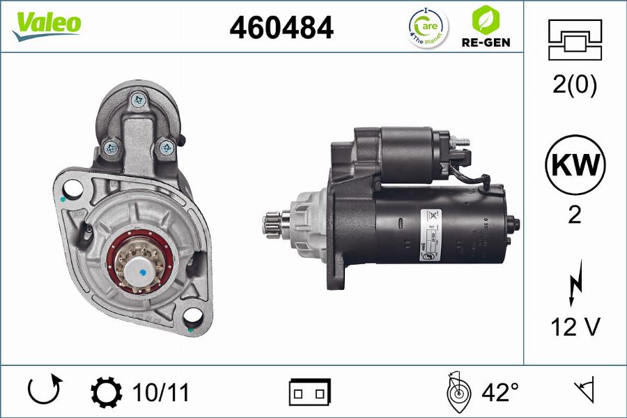 Valeo 460484 - Стартер avtolavka.club