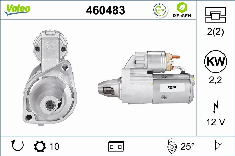 Valeo 460483 - Стартер avtolavka.club