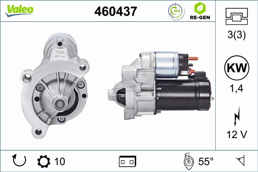 Valeo 460437 - Стартер avtolavka.club