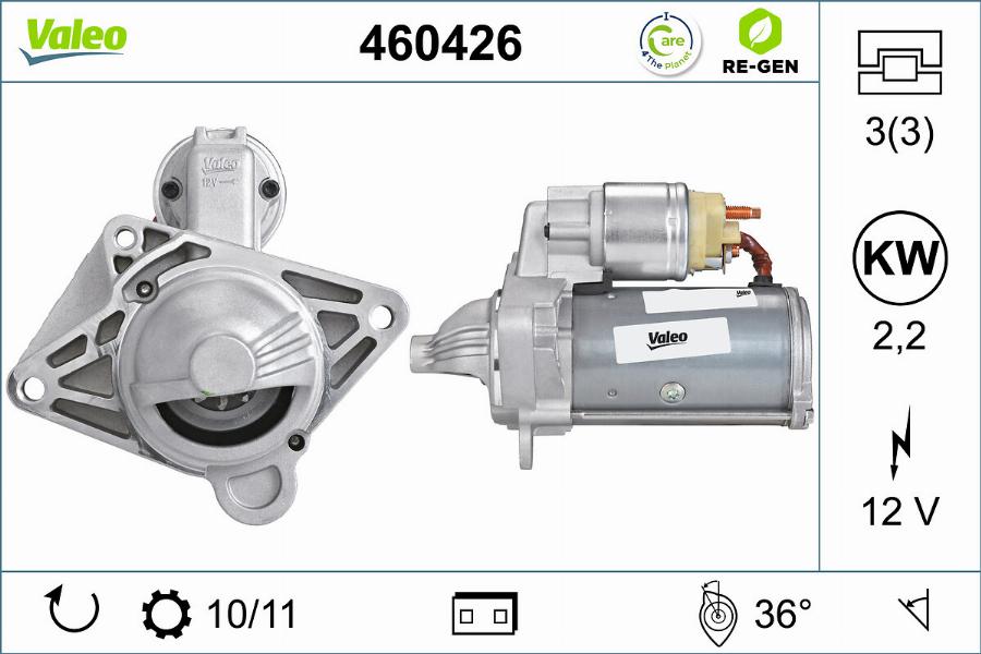 Valeo 460426 - Стартер avtolavka.club