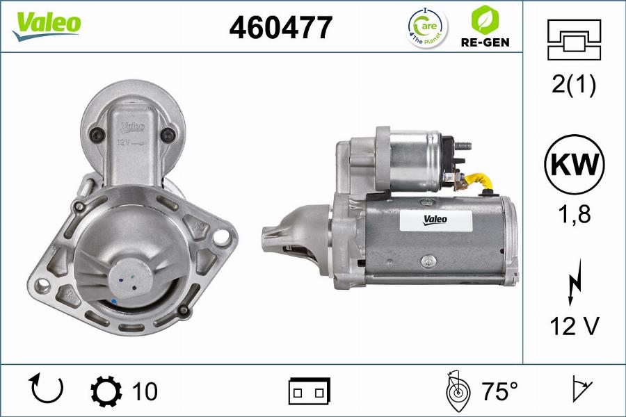 Valeo 460477 - Стартер avtolavka.club