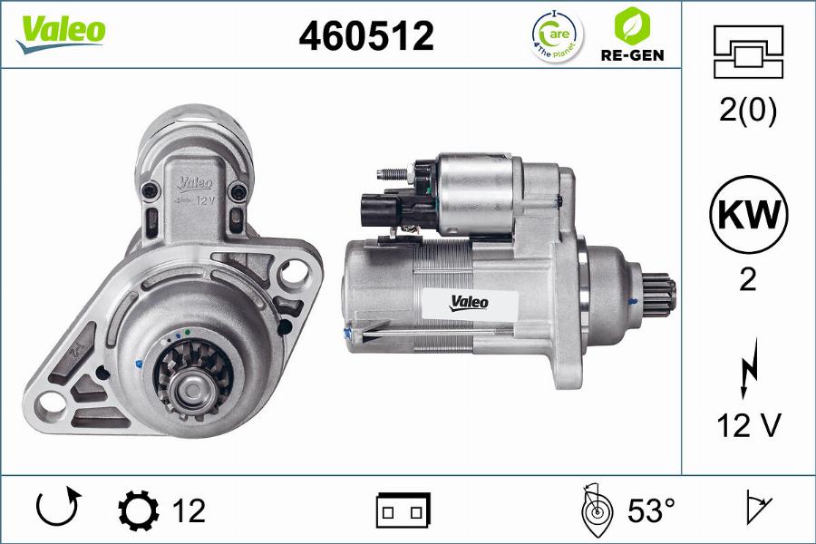 Valeo 460512 - Стартер avtolavka.club