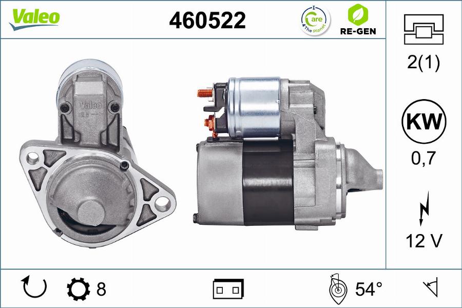 Valeo 460522 - Стартер avtolavka.club