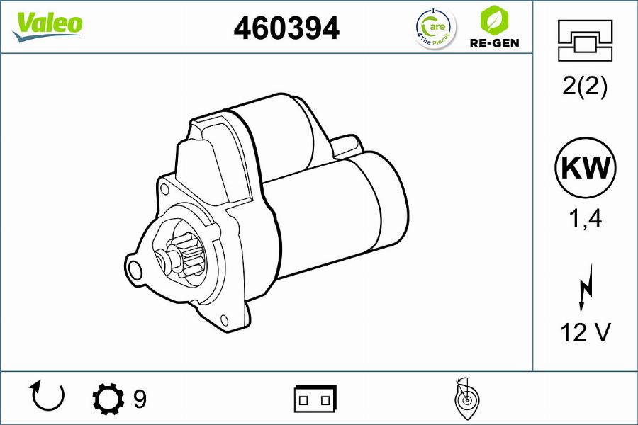 Valeo 460394 - Стартер avtolavka.club