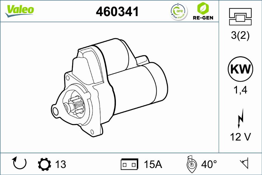 Valeo 460341 - Стартер avtolavka.club