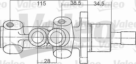 Valeo 402190 - Головний гальмівний циліндр avtolavka.club