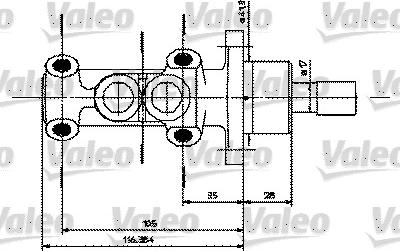 Valeo 402251 - Головний гальмівний циліндр avtolavka.club