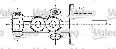 Valeo 402232 - Головний гальмівний циліндр avtolavka.club