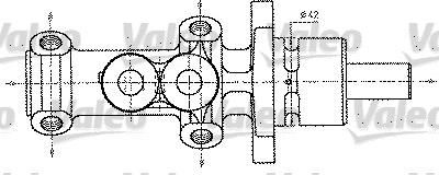 Valeo 402227 - Головний гальмівний циліндр avtolavka.club