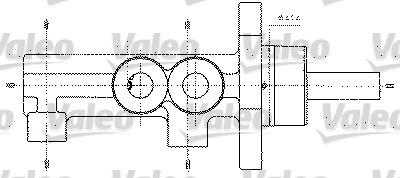 Valeo 402272 - Головний гальмівний циліндр avtolavka.club