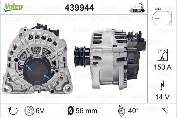 Valeo 439944 - Генератор avtolavka.club