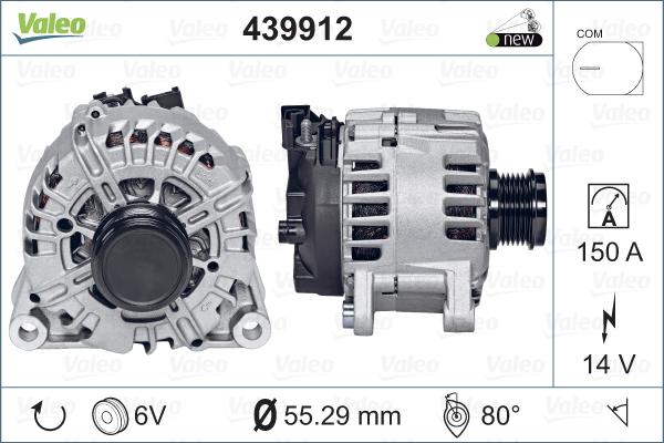 Valeo 439912 - Генератор avtolavka.club