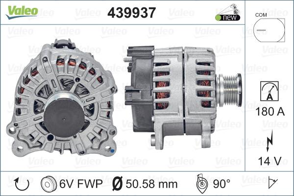 Valeo 439937 - Генератор avtolavka.club