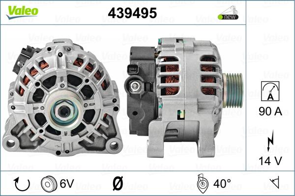 Valeo 439495 - Генератор avtolavka.club