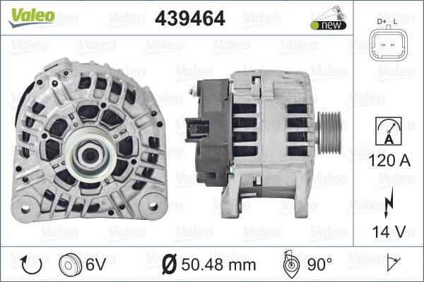 Valeo 439464 - Генератор avtolavka.club