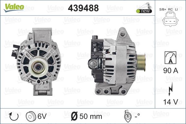 Valeo 439488 - Генератор avtolavka.club