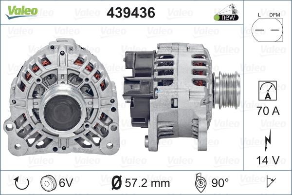 Valeo 439436 - Генератор avtolavka.club