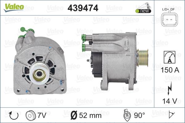 Valeo 439474 - Генератор avtolavka.club