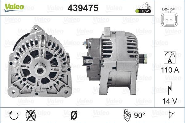 Valeo 439475 - Генератор avtolavka.club