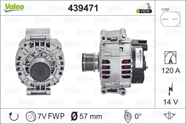 Valeo 439471 - Генератор avtolavka.club