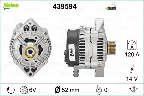 Valeo 439594 - Генератор avtolavka.club