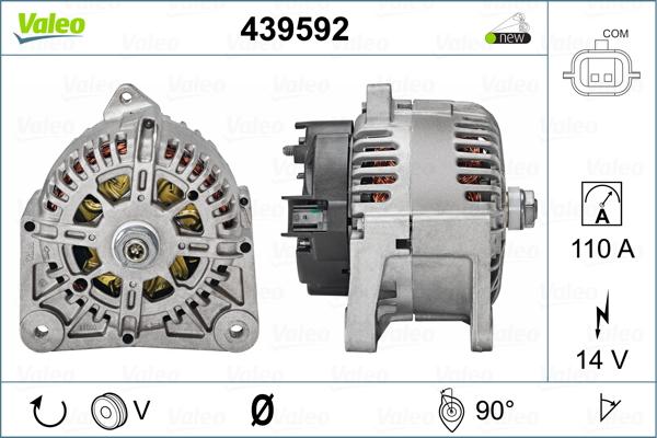 Valeo 439592 - Генератор avtolavka.club