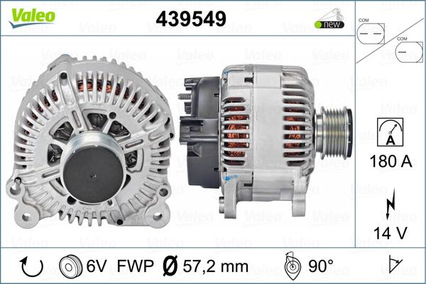 Valeo 439549 - Генератор avtolavka.club