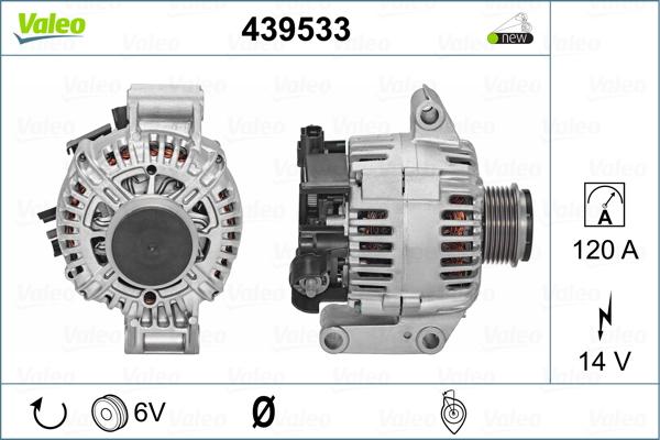 Valeo 439533 - Генератор avtolavka.club