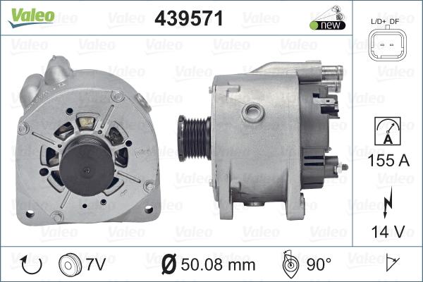 Valeo 439571 - Генератор avtolavka.club