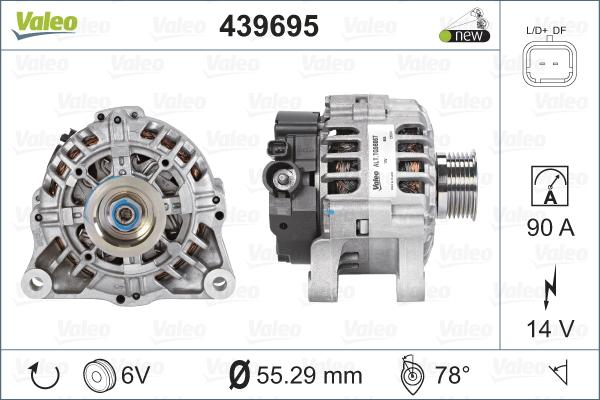 Valeo 439695 - Генератор avtolavka.club