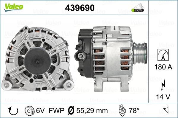 Valeo 439690 - Генератор avtolavka.club