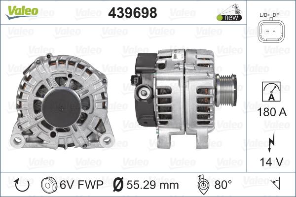 Valeo 439698 - Генератор avtolavka.club