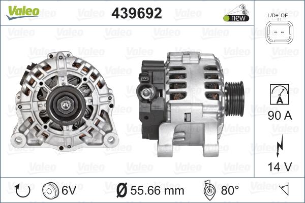 Valeo 439692 - Генератор avtolavka.club