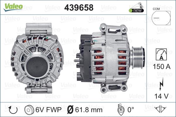 Valeo 439658 - Генератор avtolavka.club