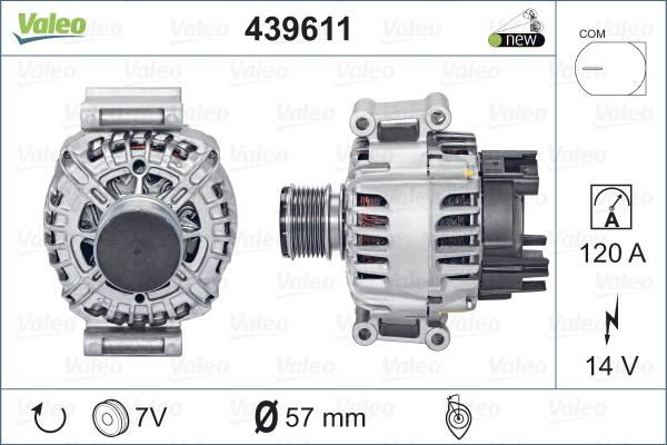 Valeo 439611 - Генератор avtolavka.club