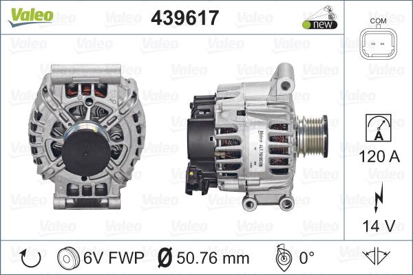 Valeo 439617 - Генератор avtolavka.club